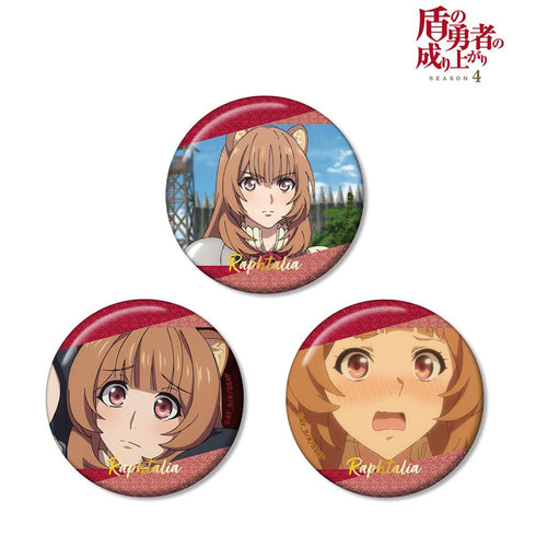 『盾の勇者の成り上がり Season 4』ラフタリア 場面写グリッター缶バッジ3個セット